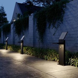 Lucande Udendørs solcelle-LED-væglampe Silvan sensor 60 cm