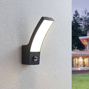 Lindby Udendørs LED-væglampe Ilvita, antracit, med sensor