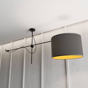 Euluna Viper loftslampe i sort og guld