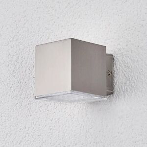 Lindby Lydia - kompakt LED-udendørsvæglampe af ædelstål