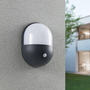 Lindby Dianko LED udendørs væglampe, rund, sensor