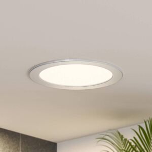 Prios LED-indbygningslampe Cadance, sølv, 22 cm, 3 enheder, dæmpbar