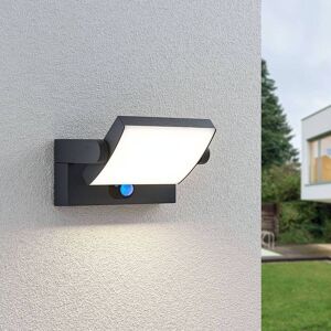 Lindby LED solcelle udendørs væglampe Sherin, bevægelsesdetektor