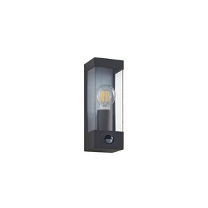 Lindby - Tilian Udendørs Væglampe w/Sensor Dark Grey/Clear