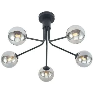 Lucande - Wynina 5 Loftlampe Black/Smoke