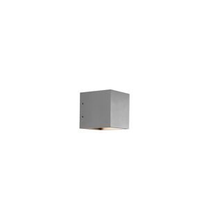 Light-Point - Cube LED Udendørs Væglampe XL 3000K Down Sølv