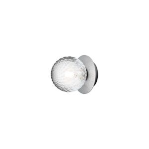 Nuura - Liila 1 Small Væg-/Loftlampe IP44 Light Silver/Optic Clear