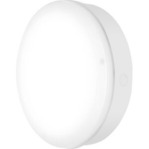 Ledvance Surface Bulkhead Udendørs Væglampe Med Sensor, Hvid, 3000k, Ø25 Cm