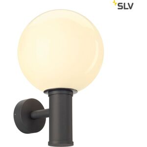 SLV Gloo Pure Væglampe, E27, Ip44, Antracit  Grå
