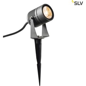 SLV Led Spike, Antracit, Ip55, 3000k, 40°  Grå