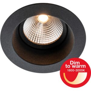 The Light Group Downlight Slc One Soft Led 8w Dtw 1800-3000k Ip44 Sort  Sort