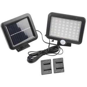 Satana Led Lampe Sort (Firkantet) M/bevægelsessensor - Solcelle/solar