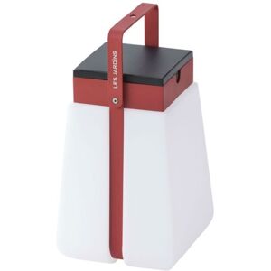 Les Jardins Farol exterior solar polipropileno aluminio rojo 25cm