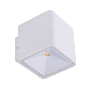 Wonderlamp Aplique de exterior LED 2x6W blanco de aluminio