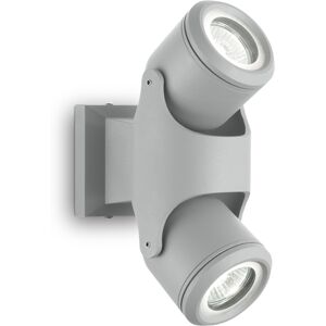 Ideal Lux Focos de exterior de aluminio gris con luces orientables