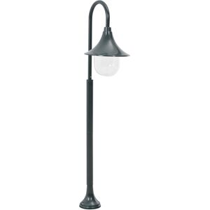 vidaXL Farola de jardín aluminio verde oscuro E27 120 cm