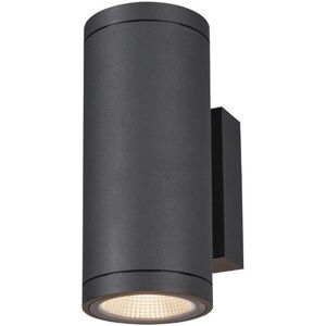 Slv Luminaria Led Superficie Pared  Enola Round Up/down M 1003425 Antracita