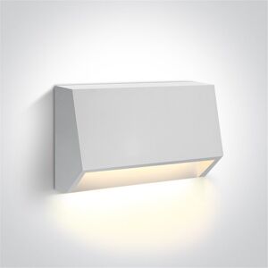 One Light Aplique Led Pared  67386a/w/w Blanco 1,5w 3000k Ip65