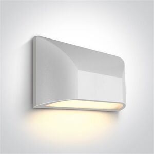 One Light Aplique Led Pared  67396/w/w Blanco 6w 3000k Ip65