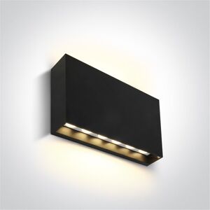 One Light Aplique Led Pared  67472/an/w Antracita 2x6w 3000k Ip65