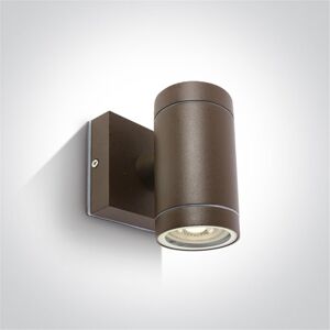 One Light Aplique Exterior Pared  67130e/br Marron Ip54