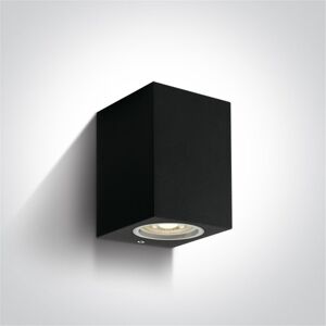 One Light Aplique Exterior Pared  67426/b Negro Ip65