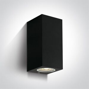 One Light Aplique Exterior Pared  67426a/b Negro Ip65