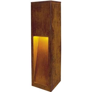 Slv Baliza Jardin  Rusty Slot 50 Pole 229410 E27 Cuadrada Oxido