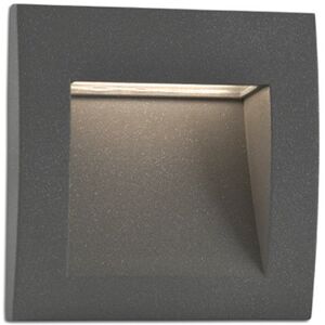 Faro Bañador Led Pared Exterior  Barcelona 70148 Sedna Sq 140 Gris Oscuro