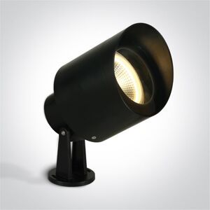 One Light Proyector Exterior  67204e/b Negro 10w Ip65 E27