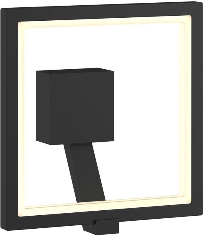 LUCANDE Aplique LED para exterior Square, gris grafito