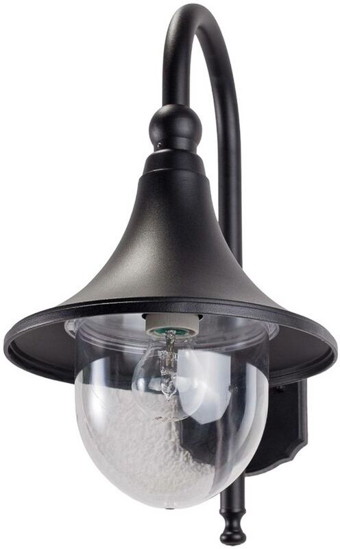 LINDBY Elegante farol de pared Daphne de color negro