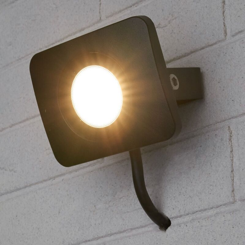 Lampenwelt - Foco LED para exterior Duke de aluminio, 10W