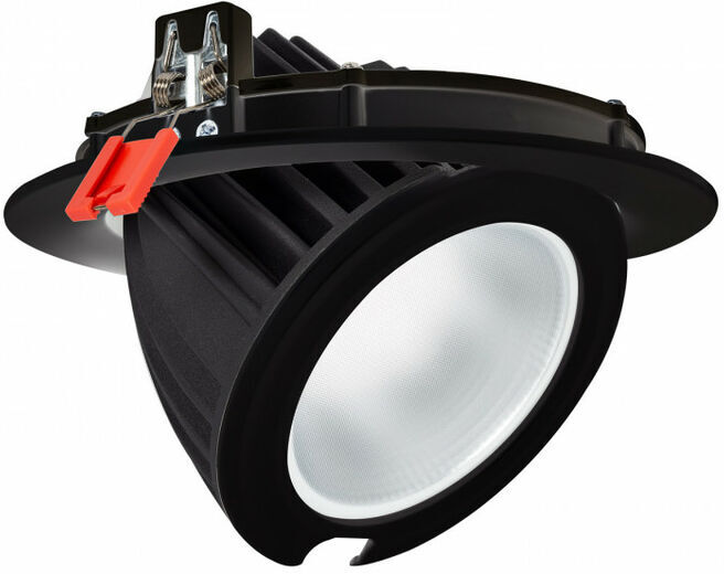 EFECTOLED Foco Proyector Direccionable Circular Negro LED 48W SAMSUNG 125 lm/W