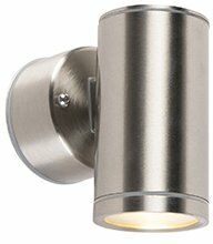 QAZQA Moderno Aplique moderno acero IP55 1-luz - BASHFUL Acero inoxidable