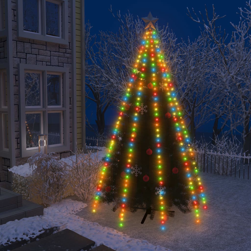 vidaXL Red de luces de árbol de Navidad 400 LEDs de colores400 cm