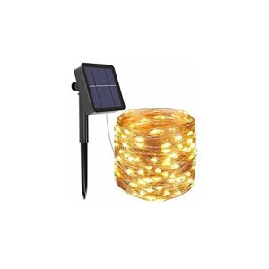 Guirlande Lumineuse Solaire Extérieure, Guirlande Guinguette Solaire Exterieure Étanche Décoration pour Jardin, Terrasse, Cour, Noël, Mariage, Fête Blanc Chaud,20 m 200 led - Ahlsen - Publicité