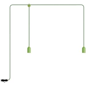 CREATIVE CABLES F-Snake eiva Lampe d'extérieur IP65 portative avec 2 lumières Sans ampoule - Vert Prairie - Sans ampoule - Publicité