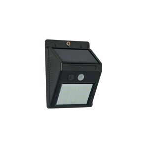 FORUM LIGHTING Forum Marley Applique Murale Extérieure LED PIR Solaire 3000k Noir IP44 - Publicité