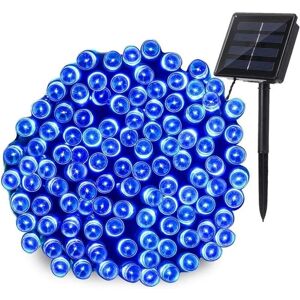 Groofoo - Guirlande Lumineuse Exterieure Solaire ,22M 200 led Guirlande Solaire Exterieur 8 Modes étanche Guirlande led Solaire Pour Jardin,Terrasse,Cour,Noël,Mariage,Fête(Bleu ) - Publicité