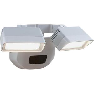 LINDBY Led Applique extérieure 'Nikoleta' en aluminium - blanc (ral 9006) - Publicité