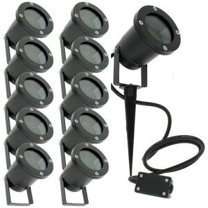 ARUM LIGHTING Lot de 10 Spots Extérieurs à Piquet pour led GU10 Éclairage de Jardin - Publicité