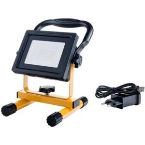 Projecteur LED Rechargeable 20W Portable IP44 JAUNE - Blanc Froid 6000K - 8000K - SILAMP