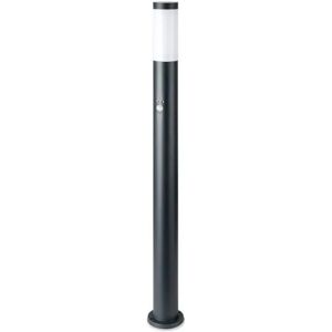 Borne Exterieur Anthracite avec Detecteur 110cm IP44 pour Ampoule E27 - SILAMP