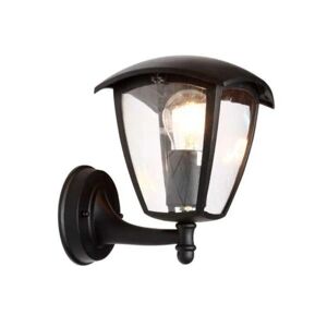 Lanterne Murale Exterieure Noire pour Ampoule E27 - SILAMP