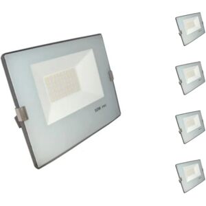 Projecteur LED Exterieur 50W IP65 No Flicker BLEU GRIS Pack de 5 Blanc Froid 6000K 8000K SILAMP