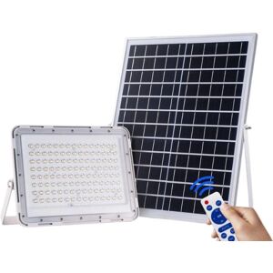 Projecteur Solaire LED 20W IP65 (Panneau Solaire + Télécommande Inclus) - Blanc Froid 6000K - 8000K - SILAMP