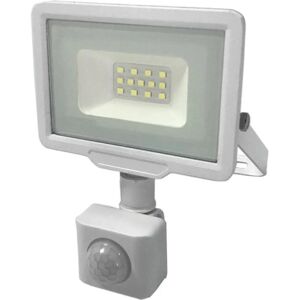 Projecteur LED 10W IP65 Blanc avec Detecteur de Mouvement - Blanc Neutre 4000K - 5500K - SILAMP