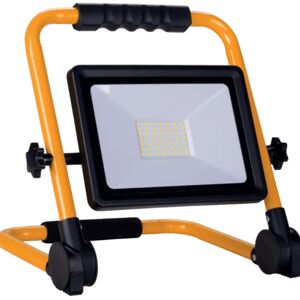 Projecteur LED 20W Pour Chantier Portable IP65 + 3M de câble - Blanc Froid 6000K - 8000K - SILAMP