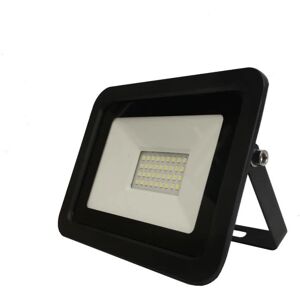 Projecteur LED Noir 30W Extérieur IP65 - Blanc Neutre 4000K - 5500K - SILAMP - Publicité